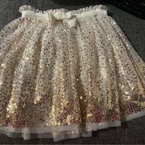 Gold ombre sequins skirt